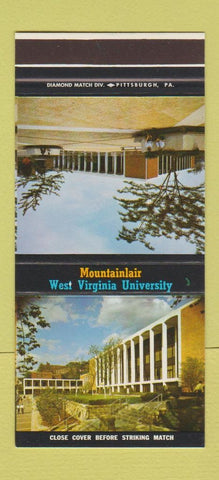 Matchbook Cover - West Virginia University Morgantown WV WEAR 30 Stk SAMPLE