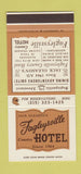 Matchbook Cover - Fagleysville Hotel Limerick PA WEAR 30 Stk SAMPLE