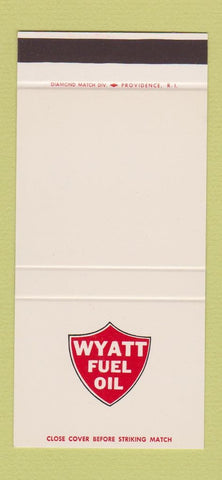 Matchbook Cover - Wyatt Fuel Oil New Haven CT Hamden 30 Stk SAMPLE