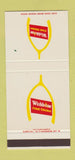Matchbook Cover - Wishbone Fried Chicken 30 Stk SAMPLE
