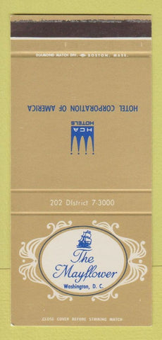 Matchbook Cover - The Mayflower Hotel Washington DC 30 Stk SAMPLE