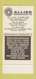 Matchbook Cover - Allied Bearings Tulsa Enid Oklahoma City OK 30 Stk SAMPLE