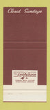 Matchbook Cover - Scoop Restaurant New York City 30 Stk SAMPLE