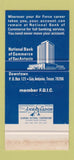 Matchbook Cover - National Bank of Commerce San Antonio TX WORN 30 Stk SAMPLE