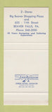 Matchbook Cover - Anthony's Men's Clothes Beaver Falls PA 30 Stk SAMPLE