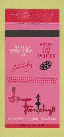 Matchbook Cover - Frenchy's Restaurant Milwaukee WI 30 Stk SAMPLE