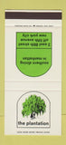 Matchbook Cover - The Plantation New York City 30 Stk SAMPLE