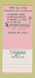 Matchbook Cover - The Key Biscayne Hotel Miami FL 30 Stk SAMPLE