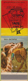 Matchbook Cover - Cove Bowl Dining Coeur D Alene ID Bowling