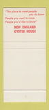 Matchbook Cover - New England Oyster House Lynnfield MA restaurant 30 Stk SAMPLE