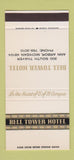Matchbook Cover - Bell Tower Hotel Ann Arbor MI 30 Stk SAMPLE