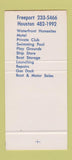 Matchbook Cover - Bridge Harbor Marina Freeport TX 30 Stk SAMPLE