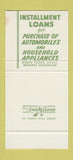 Matchbook Cover - First Bank of Commerce 30 Stk SAMPLE