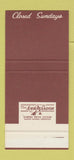 Matchbook Cover - Scoop Restaurant New York City 30 Stk SAMPLE
