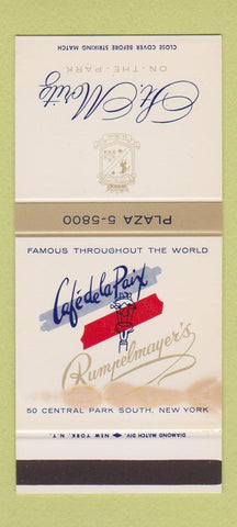 Matchbook Cover - St Mortiz Hotel New York City WORN 30 Stk SAMPLE