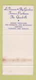Matchbook Cover - St Mortiz Hotel New York City WORN 30 Stk SAMPLE