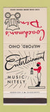 Matchbook Cover - Coachman's Den Milford OH restaurant 30 Stk SAMPLE