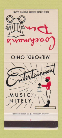 Matchbook Cover - Coachman's Den Milford OH restaurant 30 Stk SAMPLE