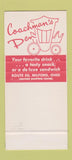 Matchbook Cover - Coachman's Den Milford OH restaurant 30 Stk SAMPLE