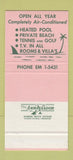 Matchbook Cover - The Key Biscayne Hotel Miami FL 30 Stk SAMPLE