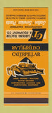 Matchbook Cover - Caterpillar Tractors Salisbury Charlotte NC 30 Stk SAMPLE
