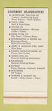 Matchbook Cover - Caterpillar Tractors Salisbury Charlotte NC 30 Stk SAMPLE