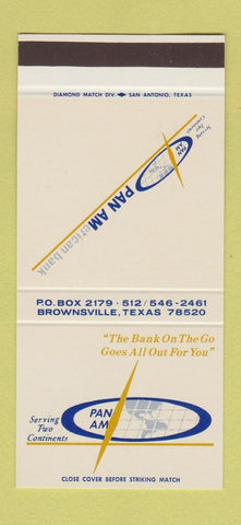 Matchbook Cover - Pan American Bank Brownsville TX 30 Stk SAMPLE