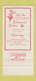 Matchbook Cover - French's Restaurant Milwaukee WI 30 Stk SAMPLE