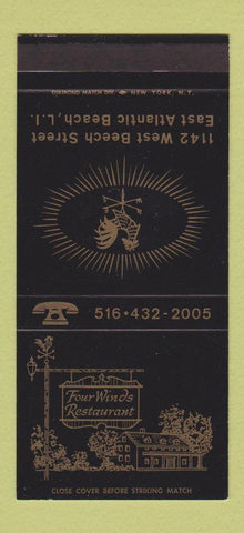 Matchbook Cover - Four Winds East Atlantic Beach LI NY 30 Stk SAMPLE