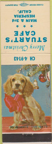 Matchbook Cover - Stuart's Cafe Hesperia CA