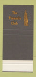 Matchbook Cover - The Pinnacle Club MA? 30 Stk SAMPLE
