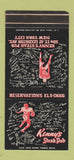 Matchbook Cover - Kenny's Steak Pub New York City Football WEAr 30 Stk SAMPLE