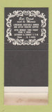 Matchbook Cover - Kenny's Steak Pub New York City Football WEAr 30 Stk SAMPLE