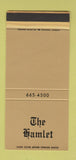 Matchbook Cover - The Hamlet Restaurant Carol Stream IL WEAR 30 Stk SAMPLE