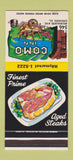 Matchbook Cover - Como Inn Chicago IL 30 Stk SAMPLE