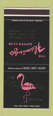 Matchbook Cover - Flamingo Supper Club Omaha NE 30 Stk SAMPLE