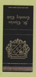 Matchbook Cover - St Charles Country Club MA? WEAR 30 Stk SAMPLE