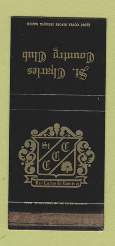 Matchbook Cover - St Charles Country Club MA? WEAR 30 Stk SAMPLE