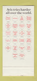 Matchbook Cover - Avis Car Rentals Plymouth 30 Stk SAMPLE