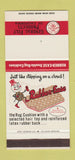 Matchbook Cover - General Felt Products CA California 30 Stk SAMPLE