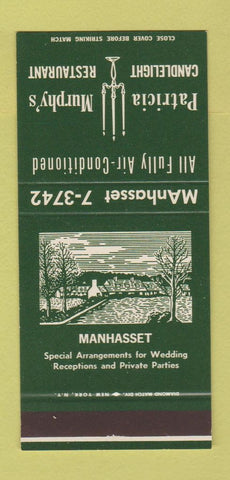 Matchbook Cover Patricia Murphy's Candlelight Inn Manhasset LI NY 30 Stk SAMPLE