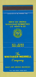 Matchbook Cover Whitaker Merrell Road Bridge Materials Columbus OH 30 Stk SAMPLE