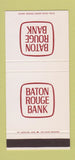 Matchbook Cover - Baton Rouge Bank LA 30 Stk SAMPLE
