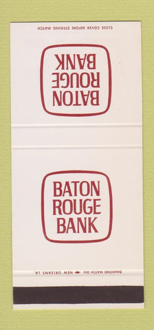 Matchbook Cover - Baton Rouge Bank LA 30 Stk SAMPLE