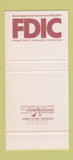 Matchbook Cover - Baton Rouge Bank LA 30 Stk SAMPLE