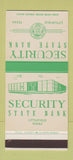 Matchbook Cover - Security State Bank Littlefield TX 30 Stk SAMPLE