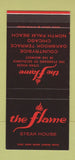 Matchbook Cover - Flame Steak House North Palm Beach FL Chicago 30 Stk SAMPLE