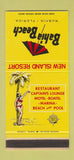 Matchbook Cover - Bahia Beach Resort Ruskin FL girlie 30 Stk SAMPLE