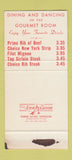 Matchbook Cover - Kngihts Table Atlanta GA restaurant 30 Stk SAMPLE