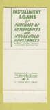 Matchbook Cover - First Bank of Commerce MO? 30 Stk SAMPLE